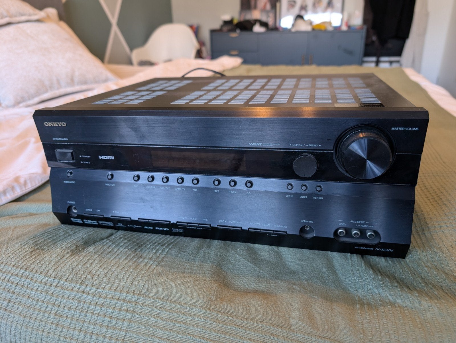 Onkyo TX-SR606 AV Receiver - Goede staat, Audio, Tv en Foto, Versterkers en Receivers, Ophalen, Gebruikt, 120 watt of meer, Onkyo