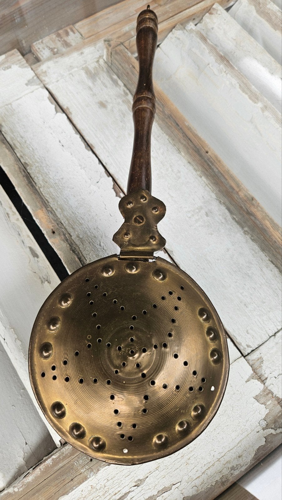 Oude originele bedpan van koper en messing, Ophalen of Verzenden