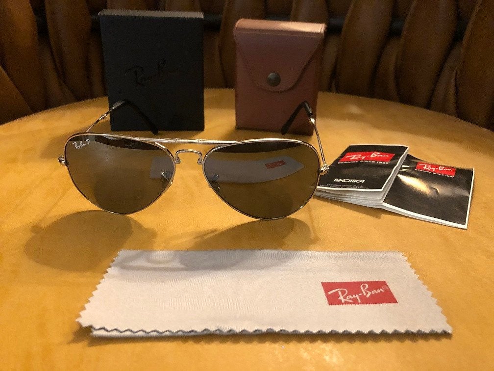 Ray-Ban folding Aviator 58mm RB3479KQ 003/N4 22k witgoud, Sieraden, Tassen en Uiterlijk, Zonnebril, Luxottica, Ophalen of Verzenden