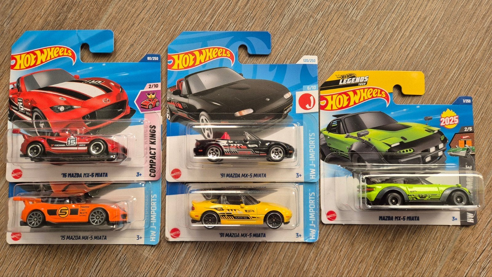 Hot Wheels Mazda MX-5 Miata modellen, Ophalen of Verzenden, Nieuw, Auto