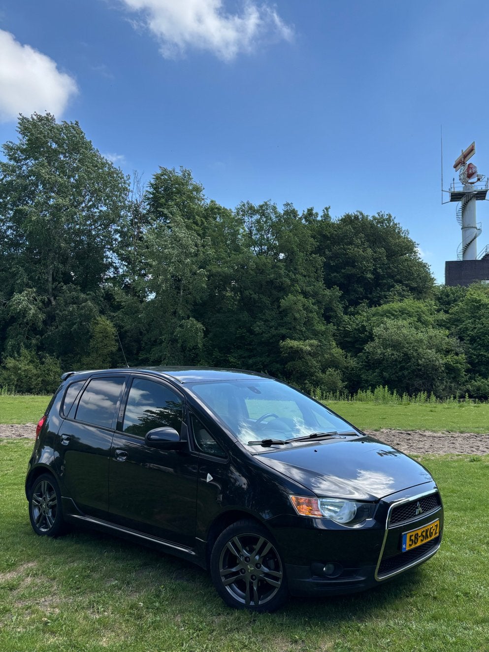 Mitsubishi Colt 1.3 5-DR 2011 Zwart 2e eigenaar, Auto's, Voorwielaandrijving, Stof, Origineel Nederlands, Handgeschakeld