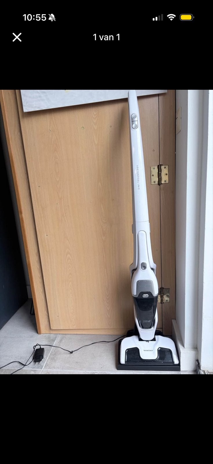 SilverCrest 2-in-1 Steelstofzuiger 28V, Witgoed en Apparatuur, Stofzuigers, Ophalen, Overige merken, Gebruikt, Draadloos