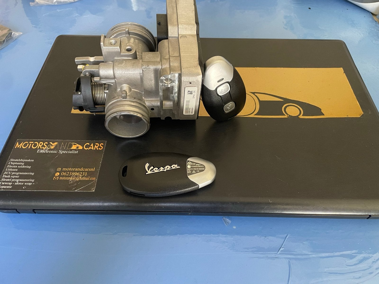 Vespa Keyless sleutel nieuw /gasklephuis programmeren, Motoren, Tuning en Styling, Ophalen of Verzenden