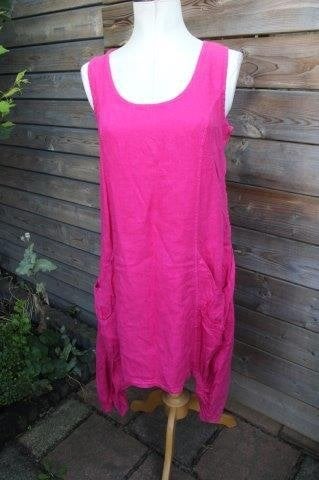 Jurk roze Completo Lino Arthurio mt M Vaste prijs, Maat 38/40 (M), Ophalen of Verzenden, Zo goed als nieuw, Knielengte