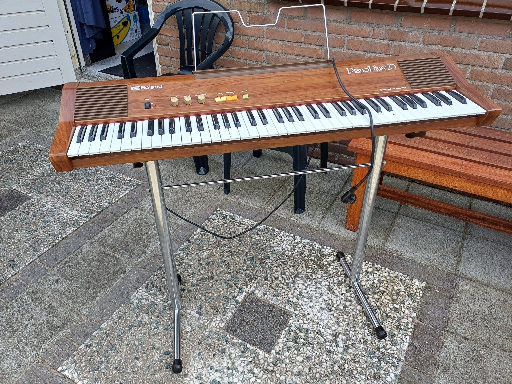 vintage Roland Piano Plus 70 / Electronic Piano HP-70, Ophalen, Gebruikt, Bruin, Piano