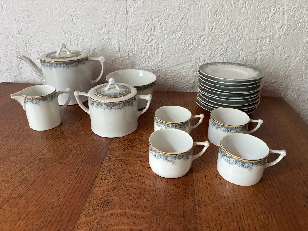 Vintage antiek onderdelen theeservies - Royal Wienna Austria, Antiek en Kunst, Ophalen of Verzenden