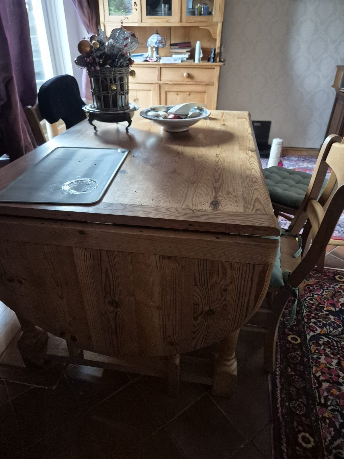Te koop eettafel en tv kast, Ophalen, Gebruikt, 4 tot 6 stoelen