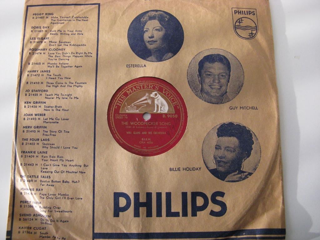 The Woodpecker song  B9050 Jaar 1954, Ophalen of Verzenden, Zo goed als nieuw, 12 inch
