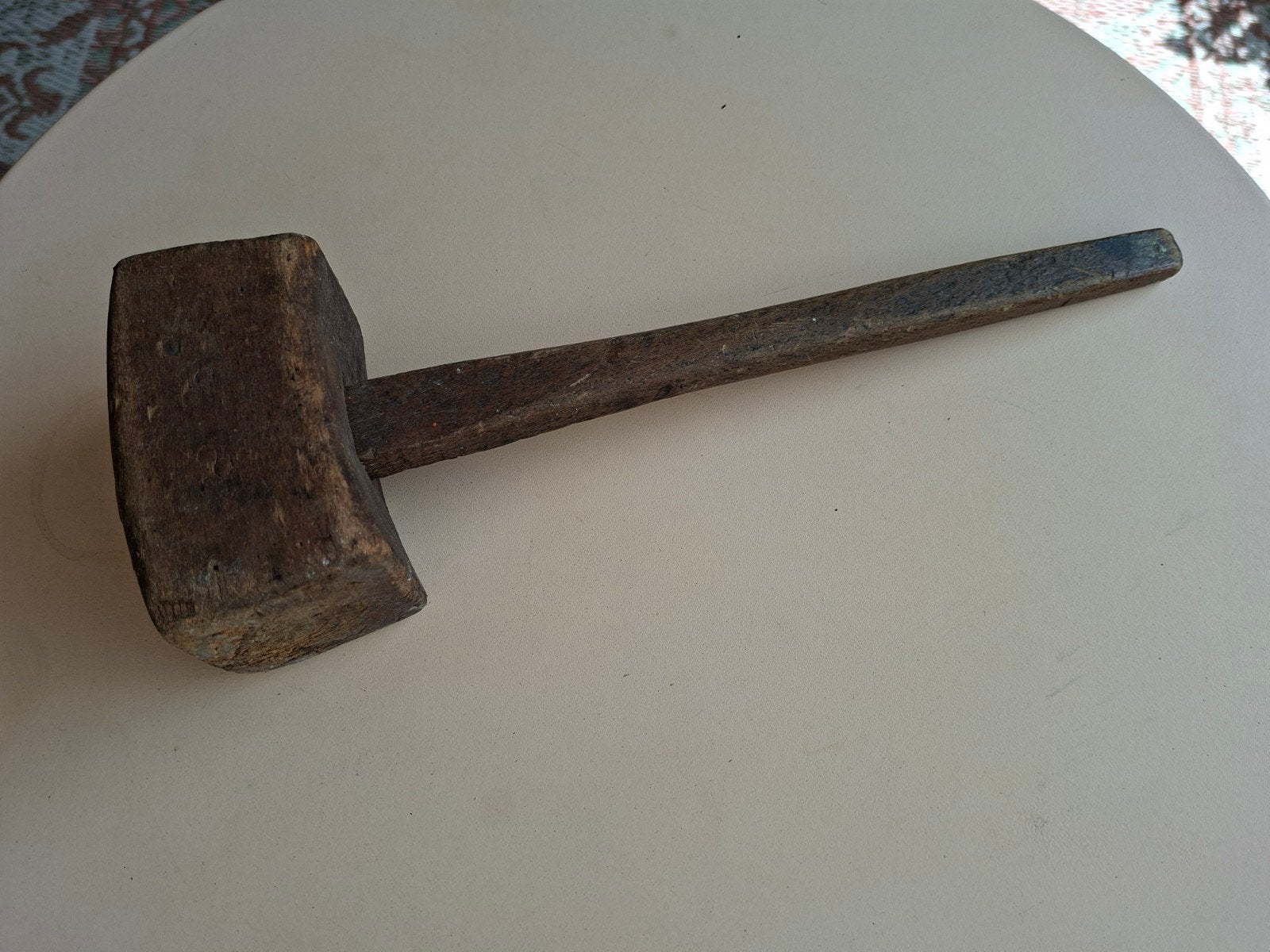 Oude houten hamer - Vintage gereedschap, Antiek en Kunst, Ophalen of Verzenden