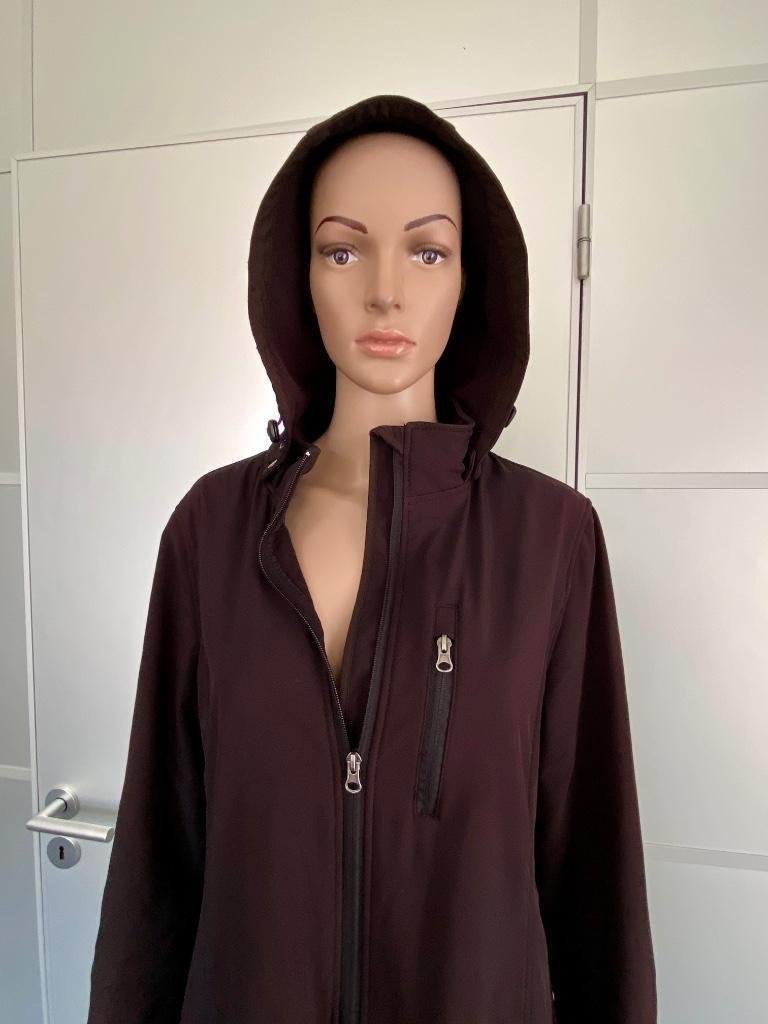 J541 Soft-shell jas maat 40=M tussenjas lang zwart Softshell, Kleding | Dames, Maat 38/40 (M), Zwart, Ophalen of Verzenden, Zo goed als nieuw