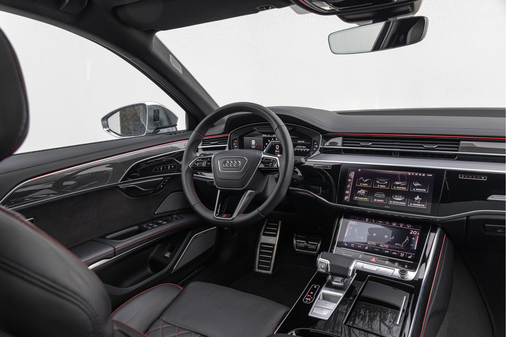 Audi S8 4.0 TFSI 571pk Quattro Keramisch B&O Advanced Nachtz, Auto's, Audi, Automaat, Dealer onderhouden, Gebruikt, 8 cilinders