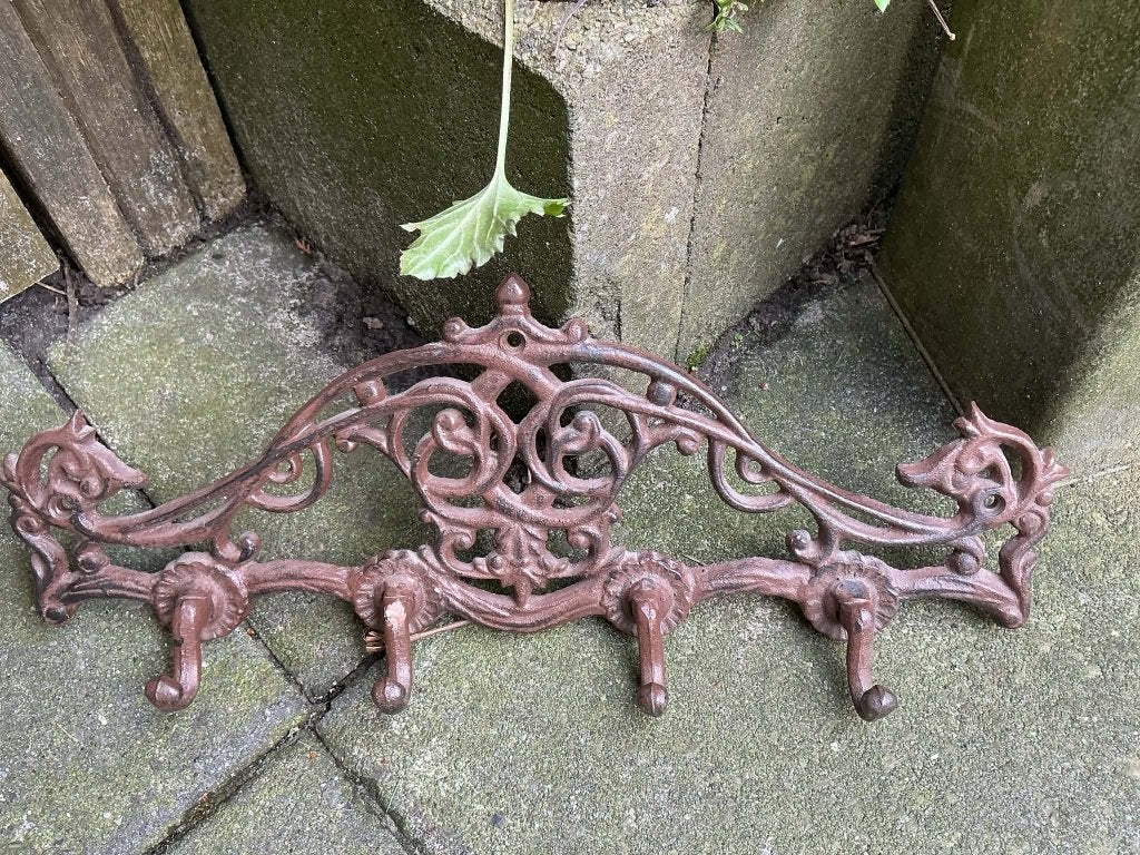 Brocante metalen kapstok, Huis en Inrichting, Zo goed als nieuw, Minder dan 100 cm, Metaal, Ophalen