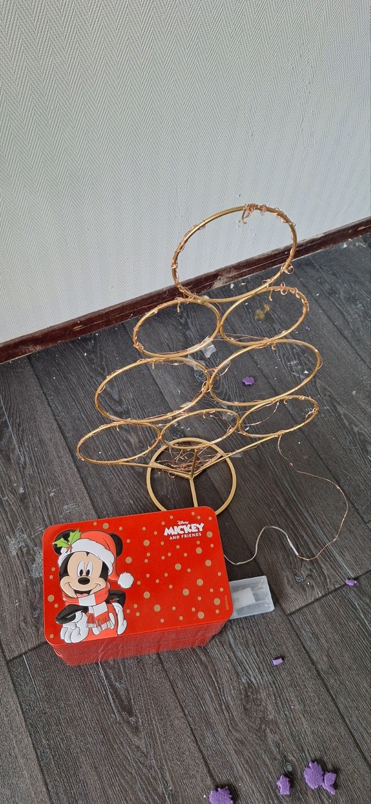 disney  kerstboom met 8 kerstballen, Diversen, Kerst, Ophalen of Verzenden, Gebruikt