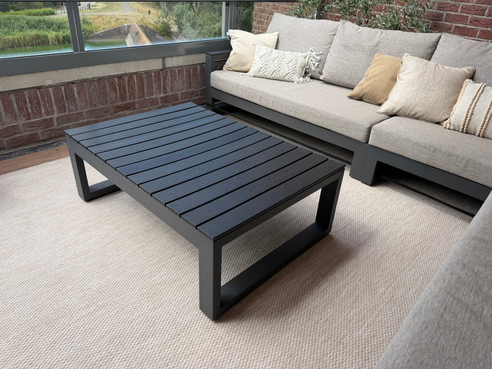 Lounge tuintafel, merk Life, Tuin en Terras, Tuinsets en Loungesets, Ophalen, Zo goed als nieuw, Aluminium, Loungeset