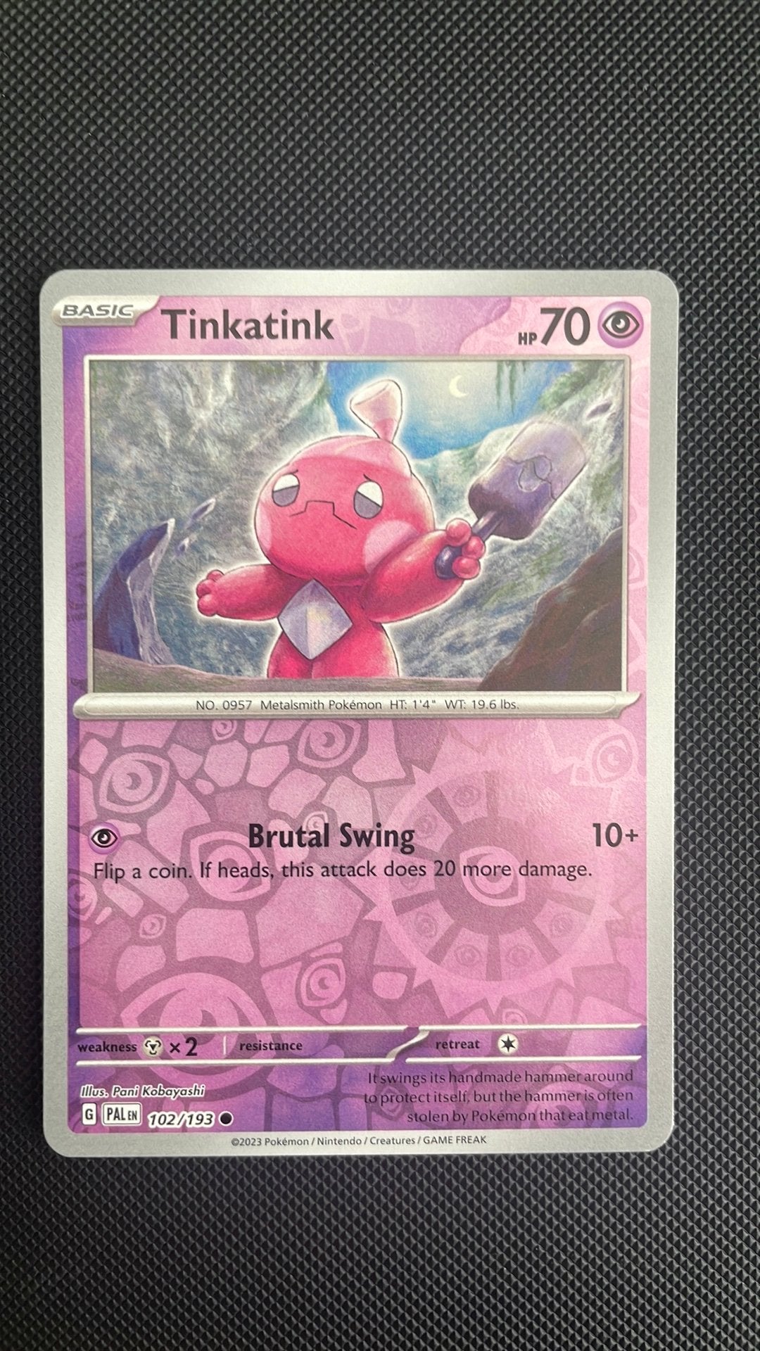 Tinkatink 102/193 Reverse Holo Paldea Evolved Packfresh, Ophalen of Verzenden, Zo goed als nieuw