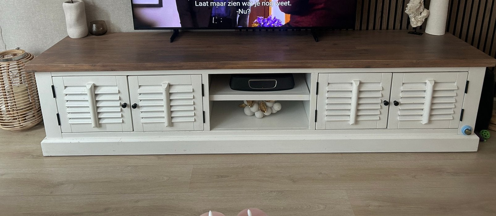Ans woonshop tv meubel, Huis en Inrichting, Ophalen, Zo goed als nieuw, 200 cm of meer, Minder dan 100 cm