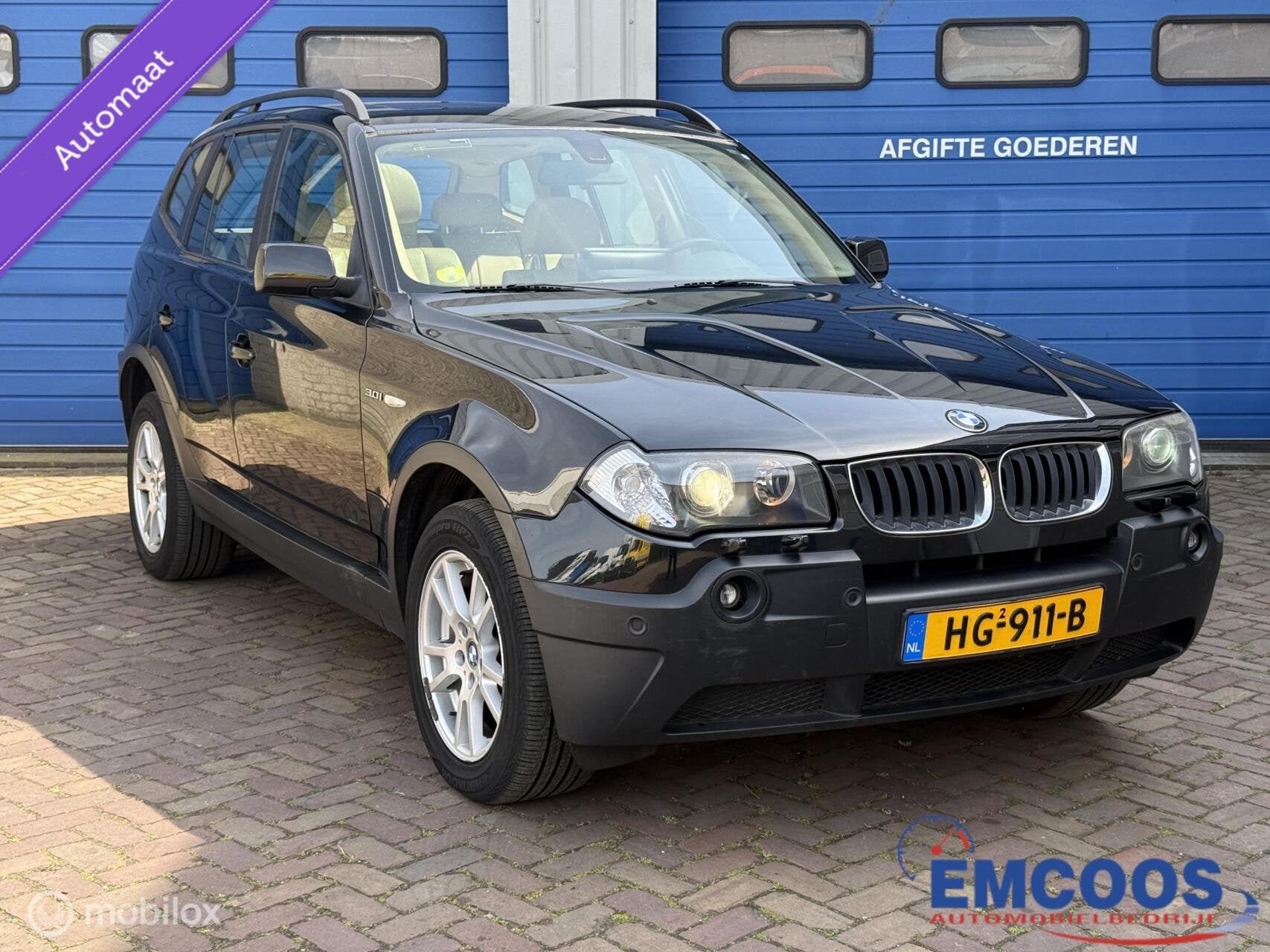 BMW X3 3.0i * KOPPAKING LEK, Automaat, Gebruikt, 2000 kg, Zwart