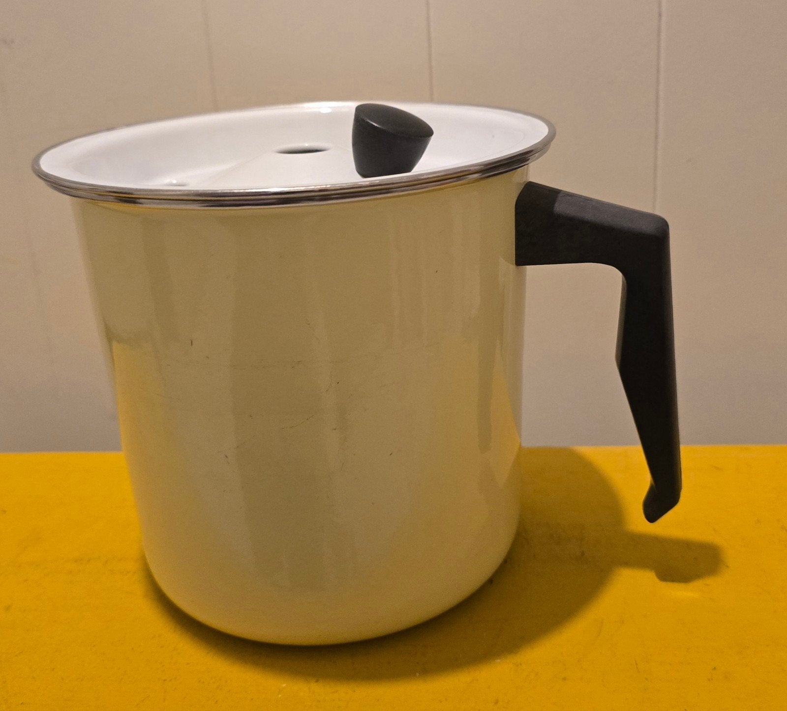 Vintage gele "melkkan", Ophalen of Verzenden, Zo goed als nieuw, Overige materialen