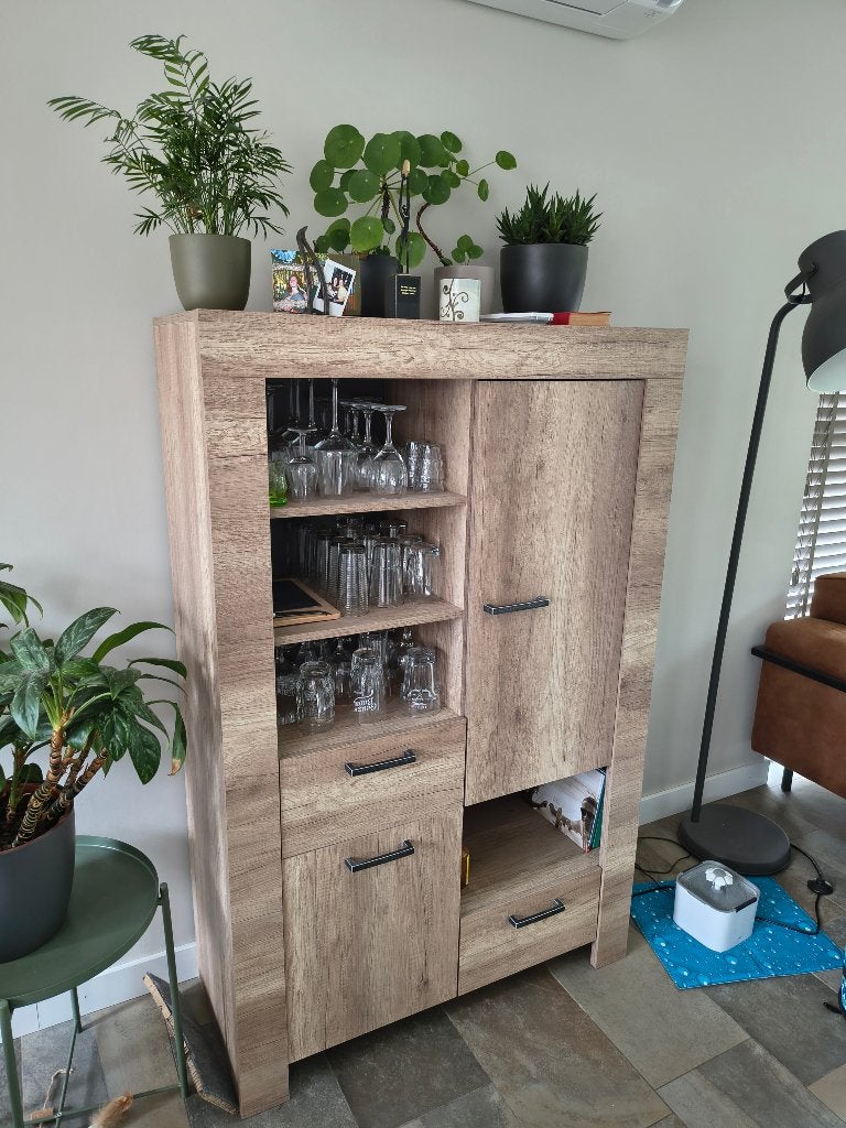 Kast en TV-meubel set, Ophalen, Overige materialen, 100 tot 150 cm, 100 tot 150 cm