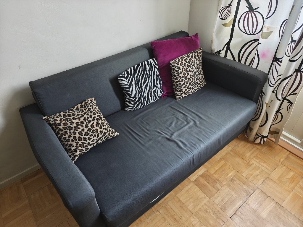 Slaapbankje (Ikea), Ophalen, Gebruikt, Blauw, 140 cm