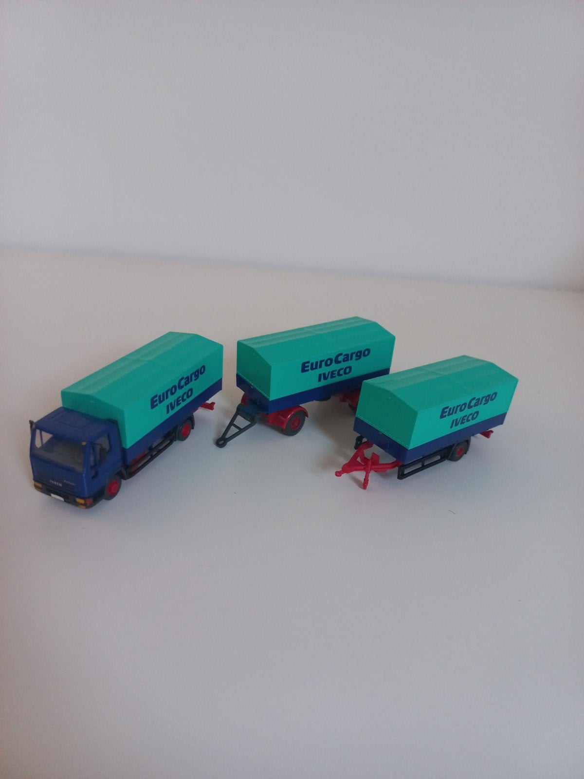 Te koop unieke set Iveco Euro cargo set wiking 1:87 HO, Hobby en Vrije tijd, Ophalen, Zo goed als nieuw, Bus of Vrachtwagen, Wiking