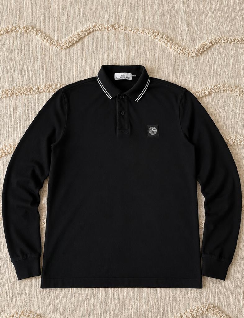 Originele Stone Island polo zwart maat S, Kleding | Heren, Ophalen of Verzenden, Zo goed als nieuw, Maat 46 (S) of kleiner, Zwart