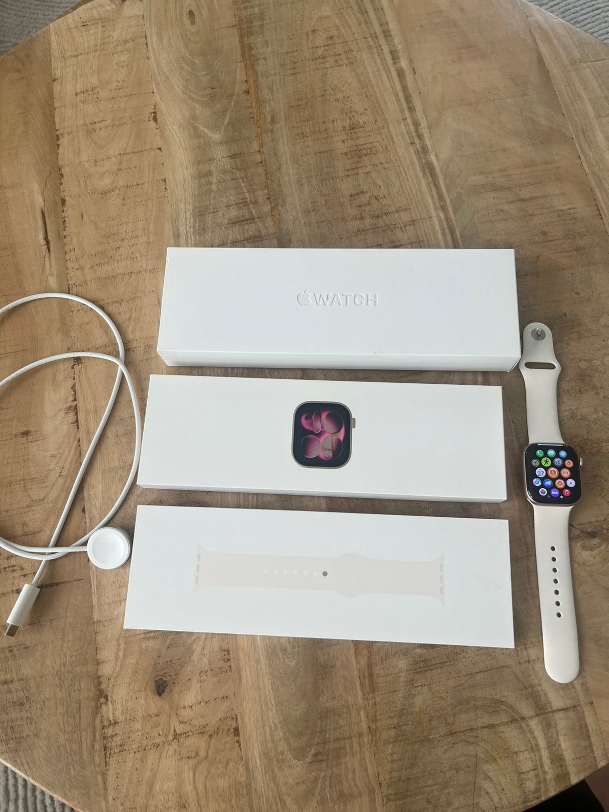 Apple Watch Series 11 42mm Rose Gold, Ophalen, Zwart, IOS, Zo goed als nieuw