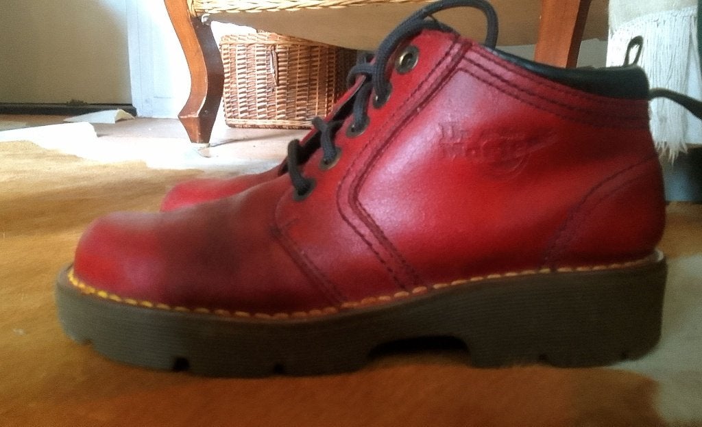 Zeldzame Dr Martens Schoenen Mt 38.5, Lage of Enkellaarzen, Ophalen of Verzenden, Dr. Martens, Gedragen