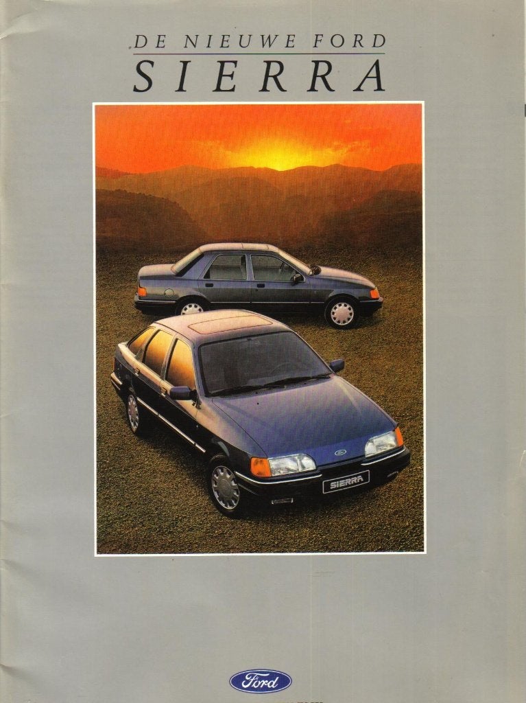 Brochure Ford Sierra Juli 1988, Ophalen of Verzenden, Gelezen, Ford