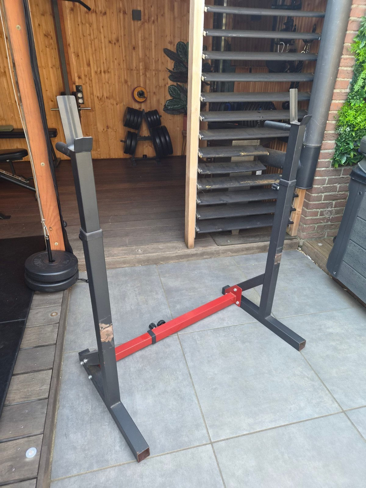 Squat en Bench Rek - Verstelbaar Fitness Rek, Ophalen, Gebruikt, Benen, Overige typen