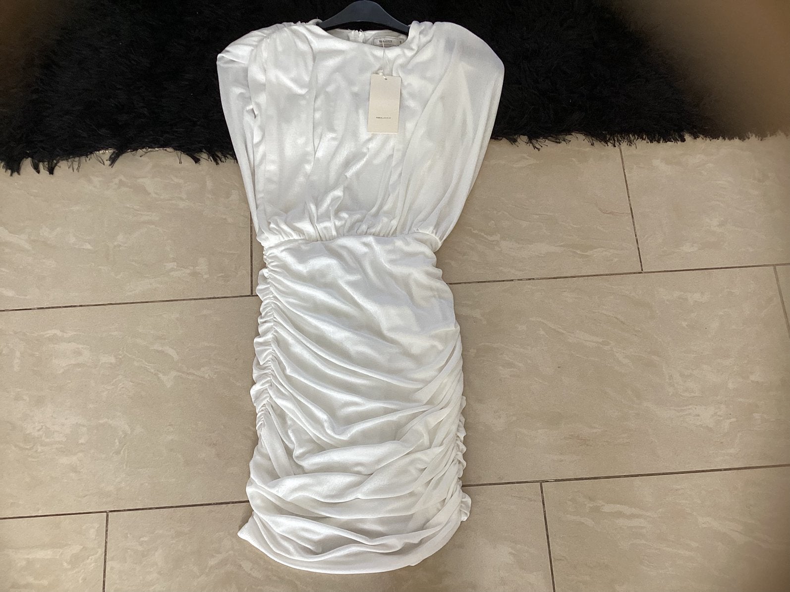 Nieuw orginele Vera&Lucy stretch Jurk S, Ophalen, Nieuw, Wit, Knielengte