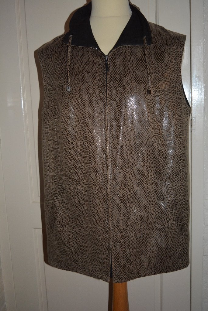 Gelco, modieus mouwloos vest, maat 44, Bruin, Gelco, Maat 42/44 (L), Ophalen of Verzenden