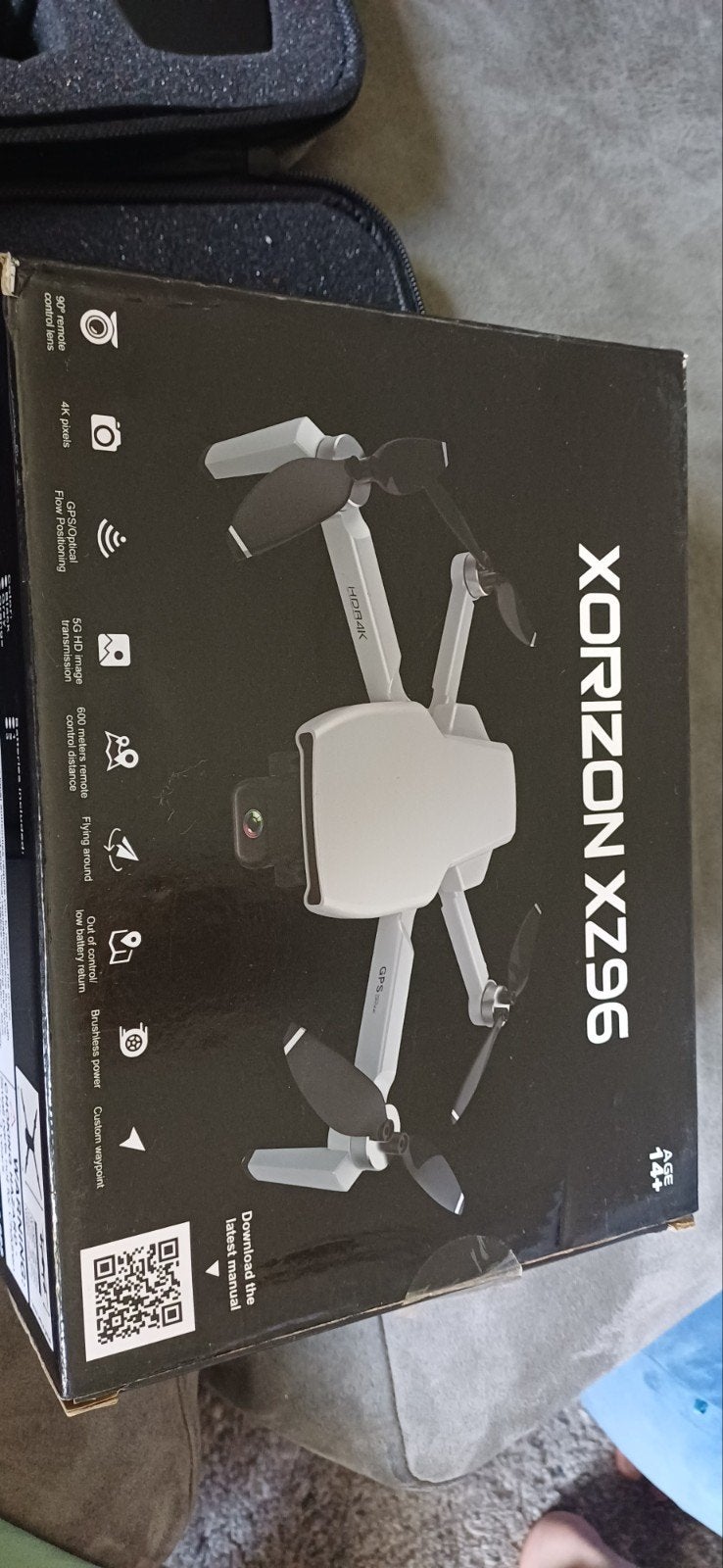 Xorizon XZ96 PRO 4K GPS Drone met 2 accu's en travelcase, Extra accu('s), Cameradrone, Overige merken, Ophalen of Verzenden