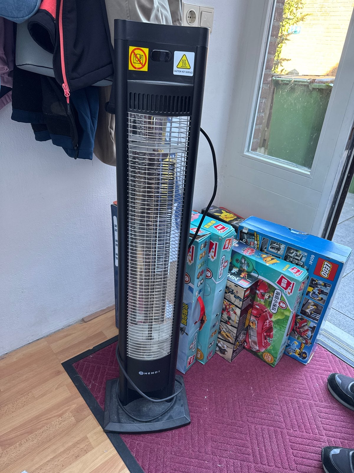 Hendi Elektrische Terrasverwarmer - Zwart, Overige soorten, Elektrisch, Ophalen of Verzenden, Zo goed als nieuw