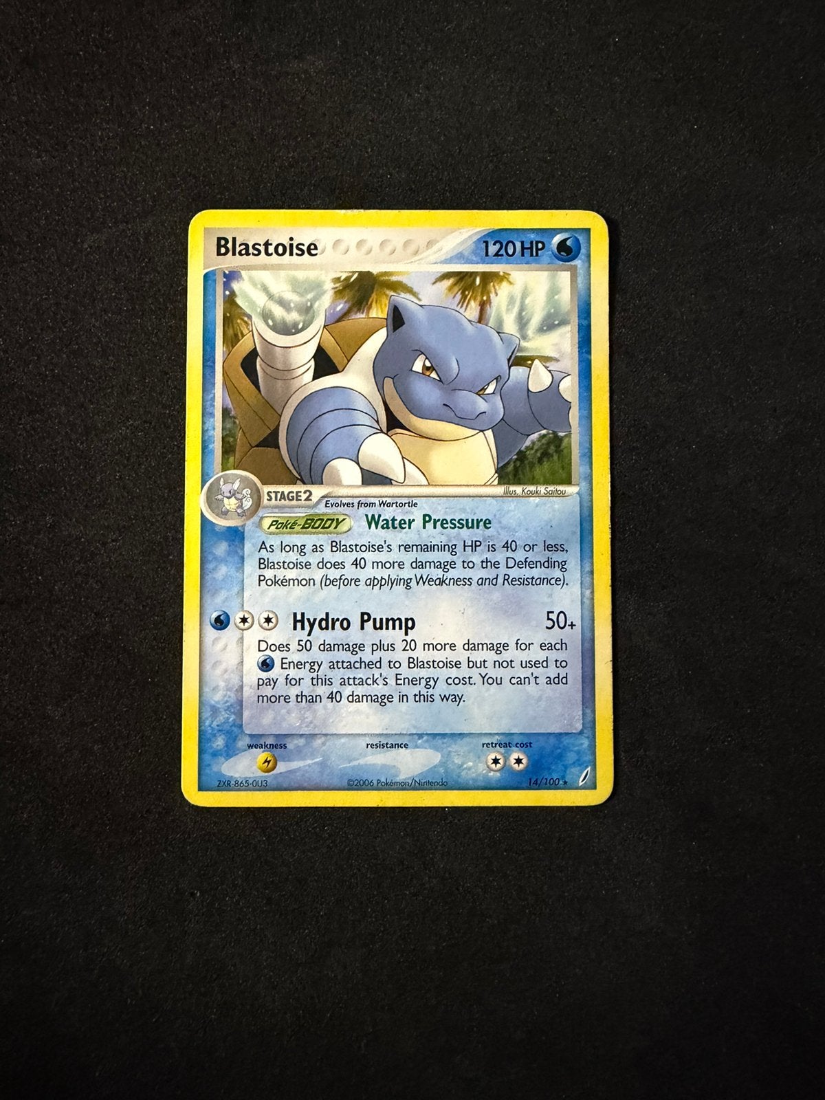 Pokemon tcg vintage bulk card - Blastoise 14, Ophalen of Verzenden, Zo goed als nieuw, Losse kaart