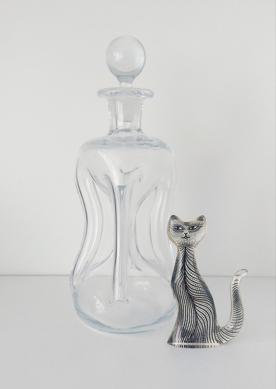 Vintage Holmegaard~Denemarken karaf, Ophalen of Verzenden