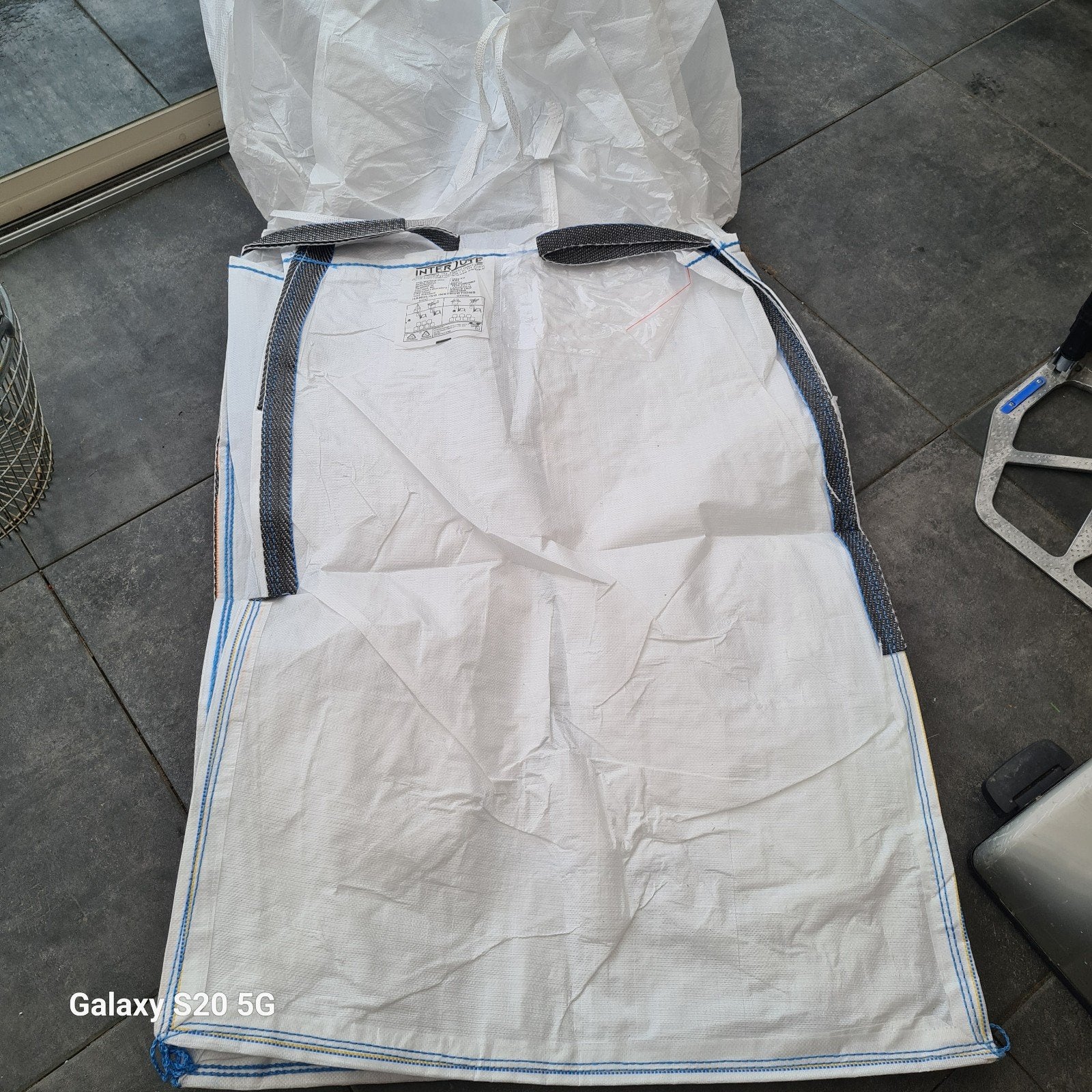 2 Big Bags met vulkraag - 1000 KG draagvermogen, 100 cm of meer, 60 cm of meer, Overige typen, Nieuw