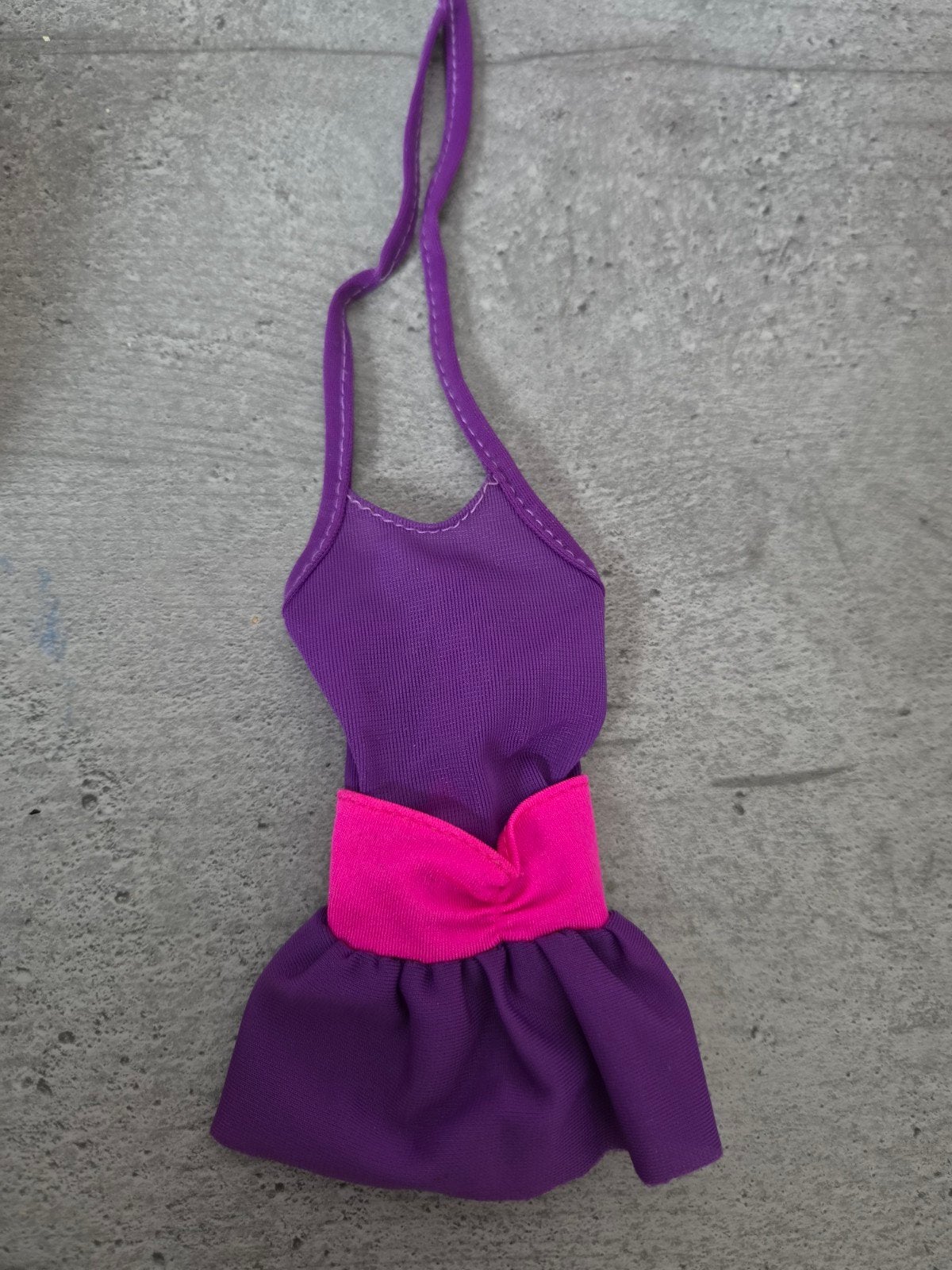Barbie jurk paars met roze accent, Ophalen of Verzenden, Gebruikt, Barbie