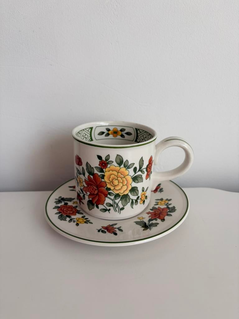 Villeroy & Boch kop & schotel “Summerday” ZGAN!!!, Ophalen of Verzenden