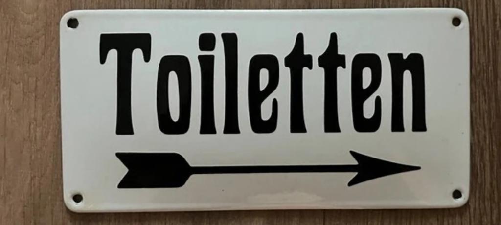 Emaille bord toiletten, Ophalen of Verzenden
