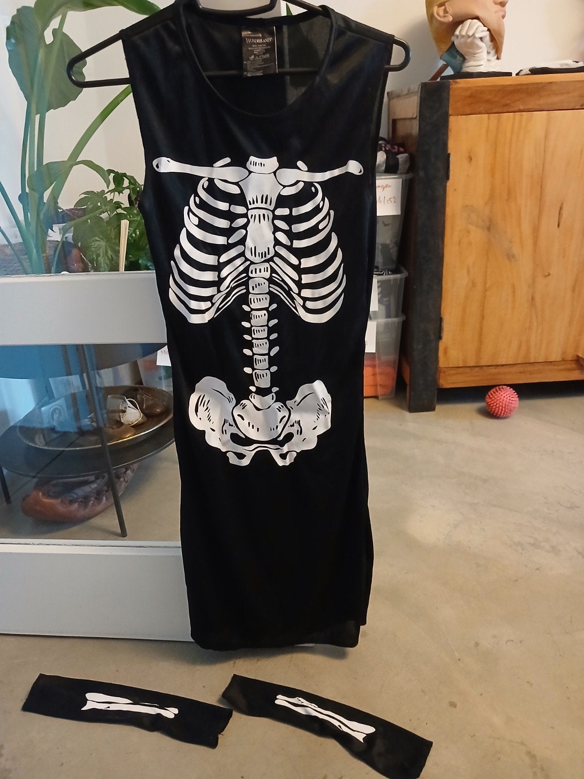Skeletten kostuum Halloween verkleedkleding, Ophalen of Verzenden, Nieuw, 158 t/m 164, Jongen of Meisje