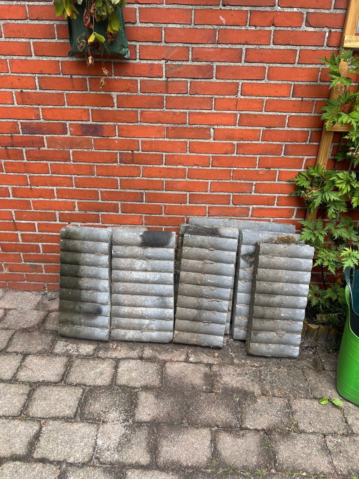 Gratis palissades tuin, Tuin en Terras, Tegels en Klinkers, Ophalen, Zo goed als nieuw, Beton, Overige typen