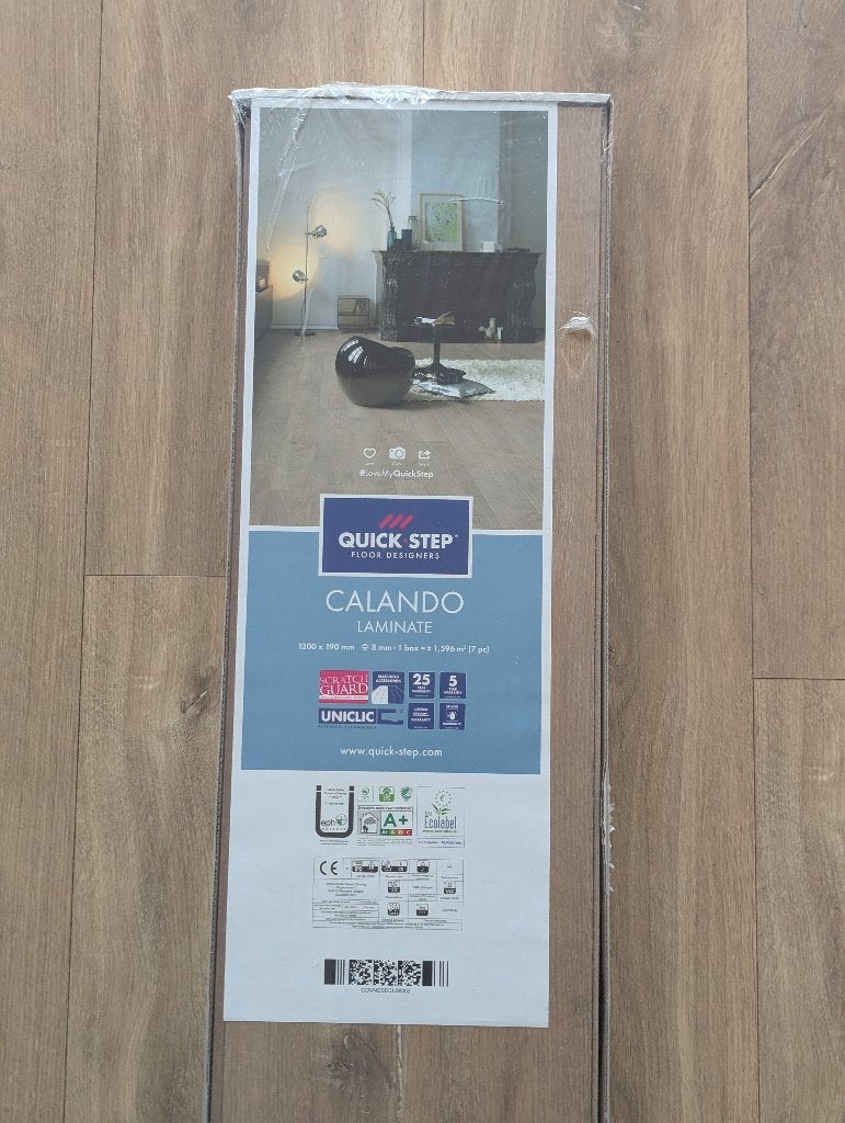 Quick-Step Calando “Midnight Oak” laminaat – ca. 47,2 m², Doe-het-zelf en Verbouw, Ophalen, 50 tot 150 cm, Zo goed als nieuw, 10 m² of meer