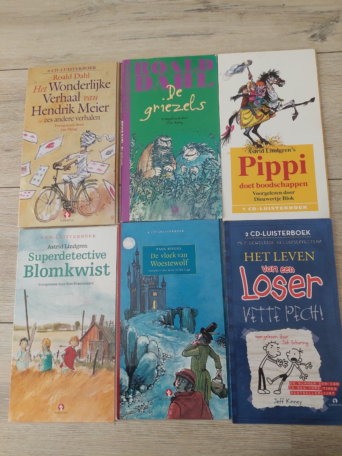 Luisterboeken Roald Dahl, Astrid Lindgren, Paul Biegel (6 st, Boeken, Ophalen, Zo goed als nieuw