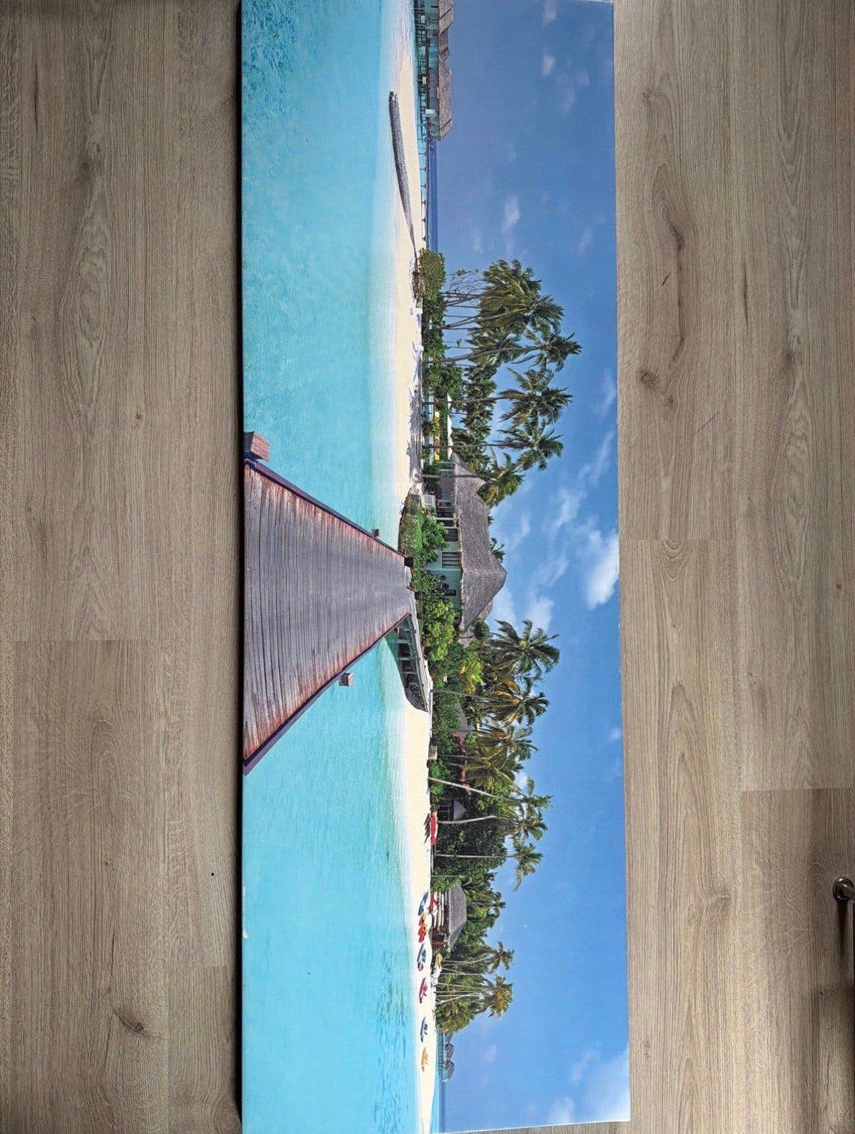 Malediven canvas doek, Ophalen