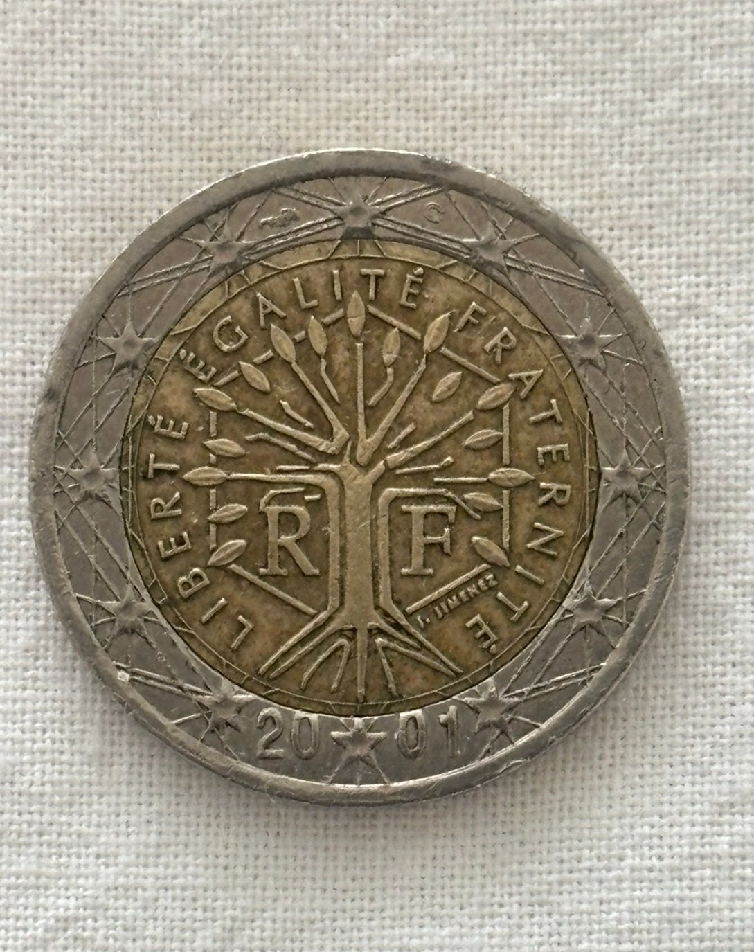 Frankrijk 1999 €2 munt, Postzegels en Munten, Munten | Europa | Euromunten, Ophalen of Verzenden, Frankrijk, 2 euro, Losse munt