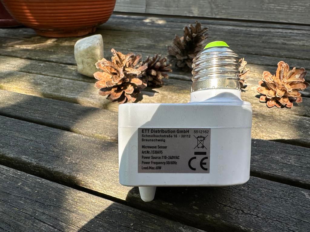 McShine - HF/magnetron bewegingsmelder met E27 fitting, Ophalen of Verzenden, Zo goed als nieuw