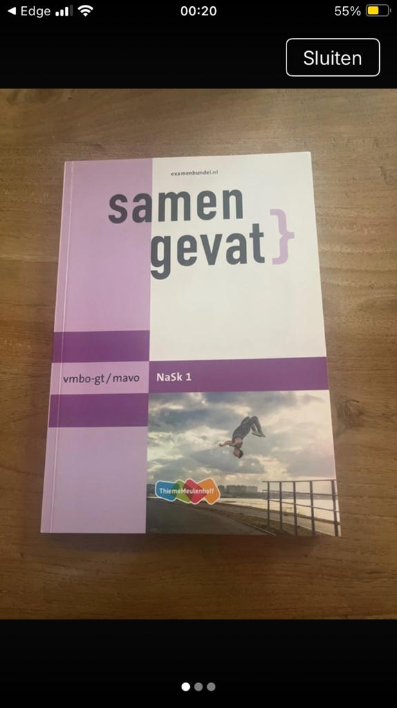 Samengevat vmbo-gt/mavo NaSk 1 - Examenbundel, Ophalen of Verzenden, Gelezen, VMBO, Natuurkunde