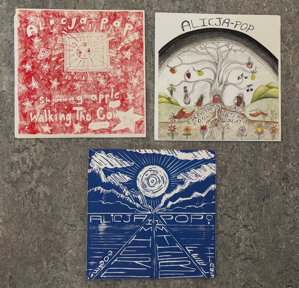 3x ALICJA POP 7" singles LOST SOUNDS garage rock, Gebruikt, Verzenden, Originele persing, 7 inch