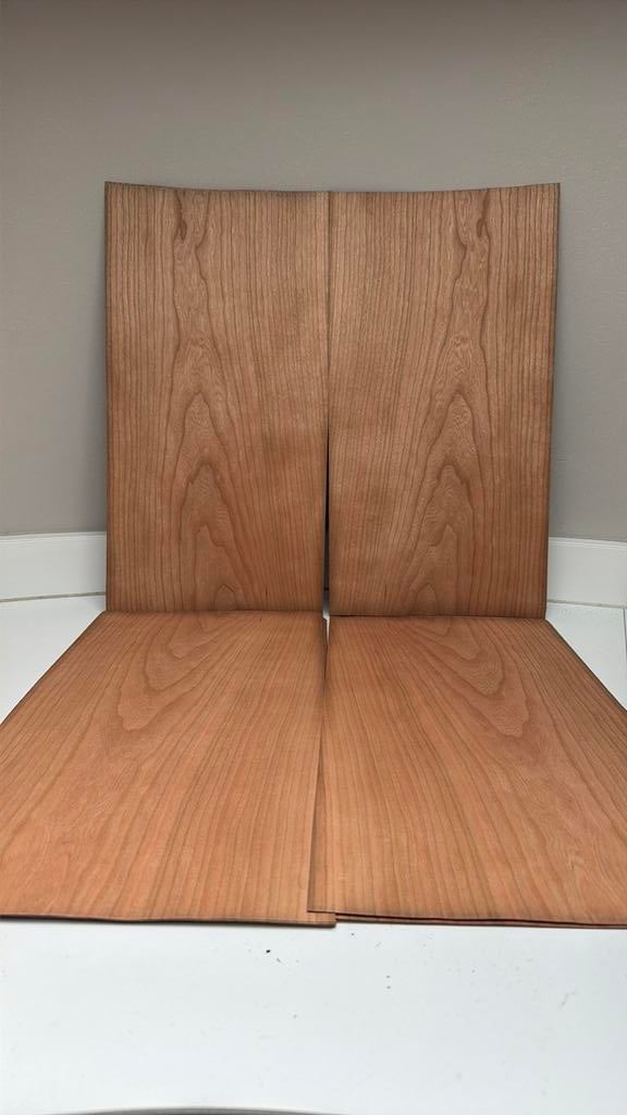Kersen fineer 52x26cm 15 vellen €6,50, Verzenden, Almelo, Nieuw, Fineer